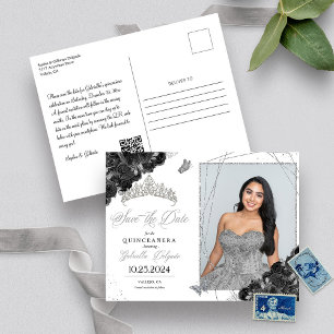 Tarjeta postal de foto de Quinceañera de corona ne
