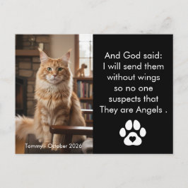 Tarjeta Postal de Foto de Recuerdo de Mascota Pers