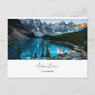 Tarjeta postal de foto de viaje de aventura | tarj
