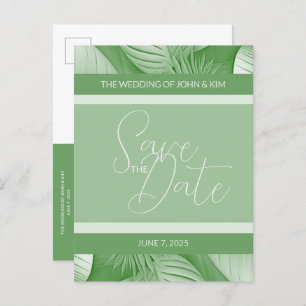 Tarjeta postal de foto del anuncio de fecha para g