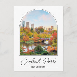 Tarjeta postal de foto del Central Park Nueva York