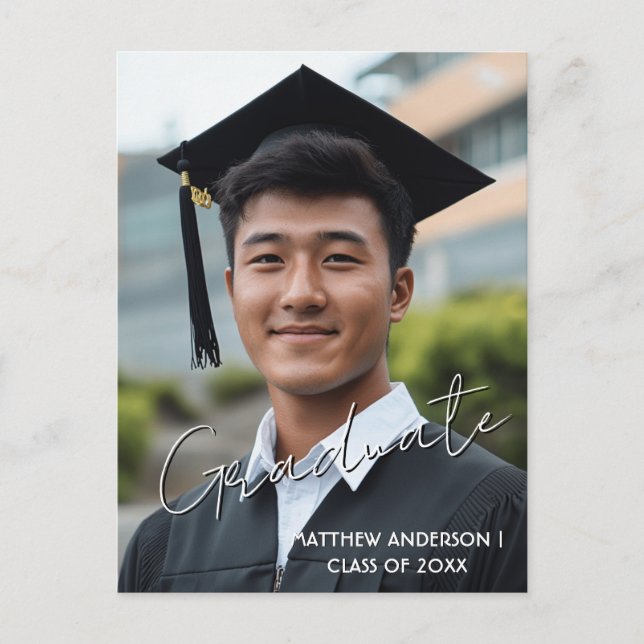 Tarjeta Postal de Foto e Invitación Personalizada  (Anverso)