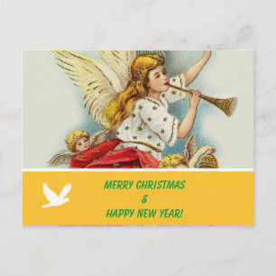 Tarjeta postal de foto familiar de Feliz Navidad