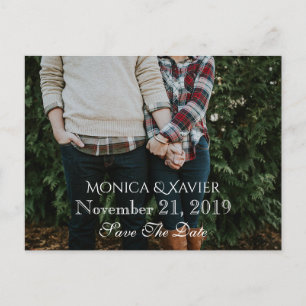 Tarjeta postal de foto para guardar la fecha