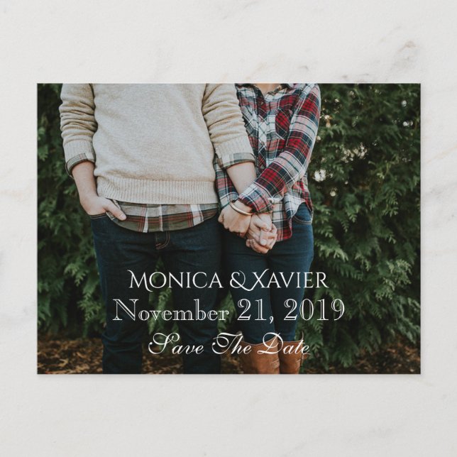 Tarjeta postal de foto para guardar la fecha (Anverso)