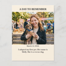 Tarjeta postal de foto personalizada de A Day to R
