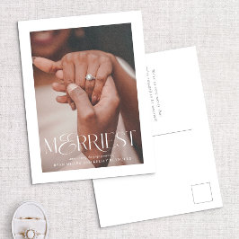 Tarjeta postal de fotos de feriado de Merriest Eng