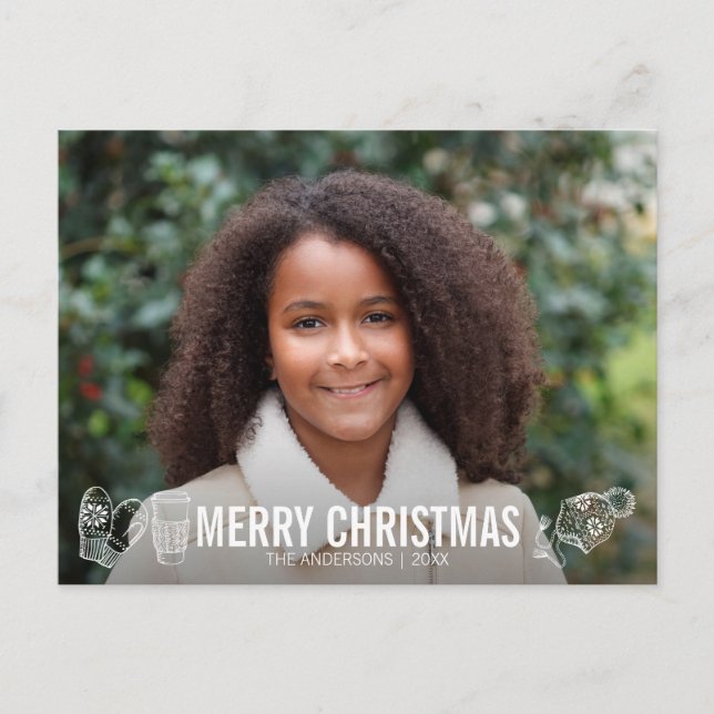 Tarjeta postal de fotos de Festividades navideñas  (Anverso)