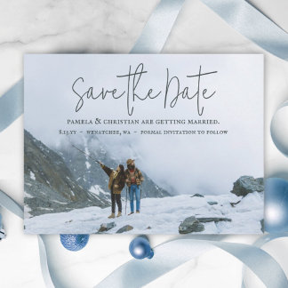 Tarjeta postal de fotos de la boda de invierno rús