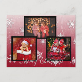 Tarjeta postal de fotos personalizada de Feliz Nav