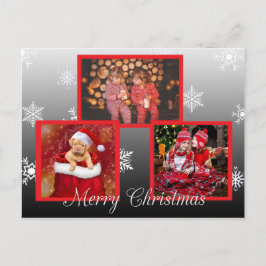 Tarjeta postal de fotos personalizada de Feliz Nav