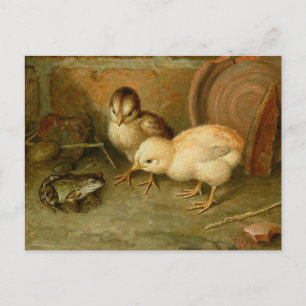 Tarjeta postal de Frank Paton - No eres un pollo