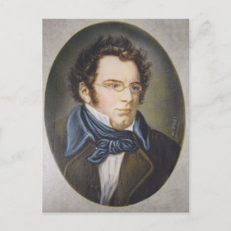 Tarjeta postal de Franz Schubert, de miniatura Sta