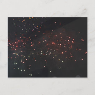 Tarjeta Postal de Fuegos Artificiales