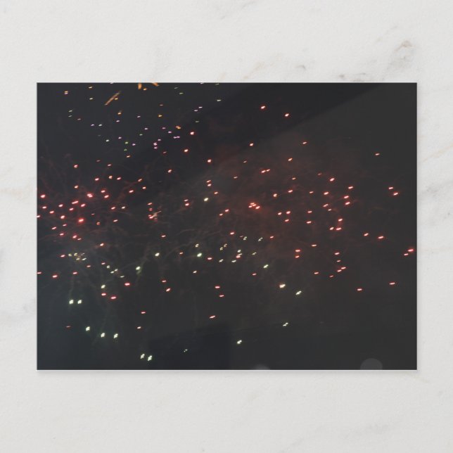 Tarjeta Postal de Fuegos Artificiales (Anverso)