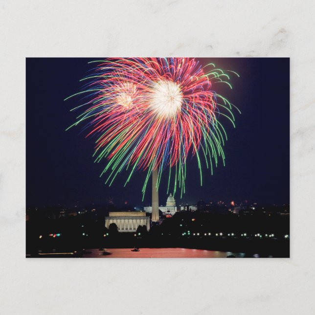 Tarjeta postal de fuegos artificiales (Anverso)