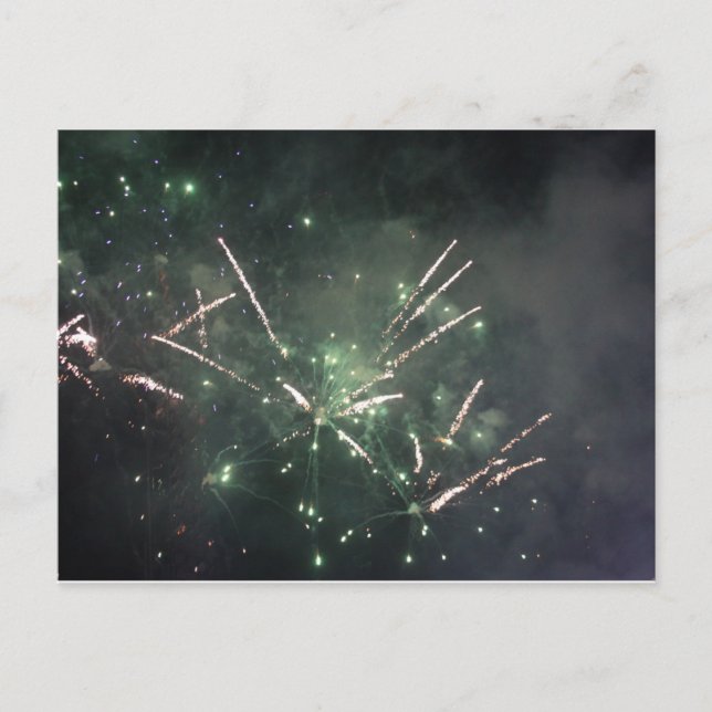Tarjeta Postal de Fuegos Artificiales (Anverso)