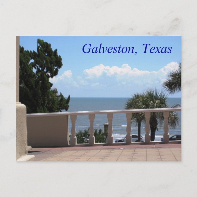Tarjeta postal de Galveston, Texas (Anverso)