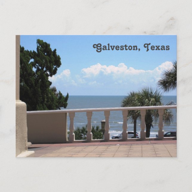 Tarjeta postal de Galveston, Texas (Anverso)