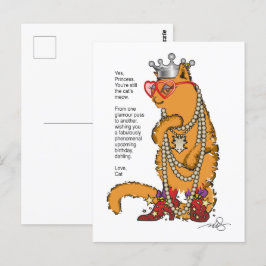 Tarjeta postal de Gatito Glamour