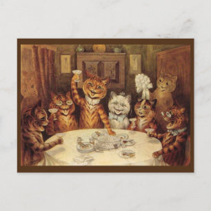 TARJETA POSTAL DE GATO DE LOUIS WAIN, 'CELEBRACIÓN