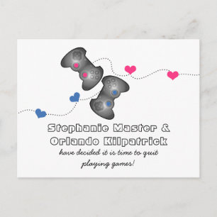 Tarjeta Postal de Geeks Gamer Salva la Fecha