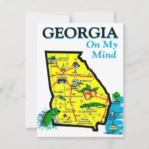 Tarjeta postal de Georgia en mi mente
