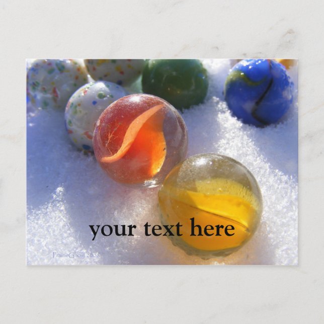 Tarjeta postal de Glass Marbles (Anverso)