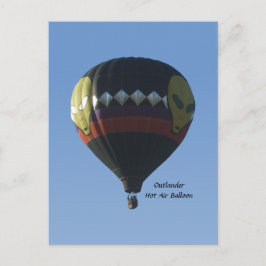 Tarjeta postal de globo aerostático exterior