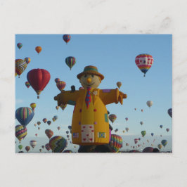 Tarjeta postal de globo aerostático Scarecrow