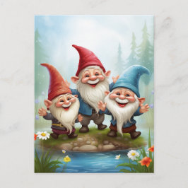 Tarjeta postal de Gnomos del Sol y la Lluvia