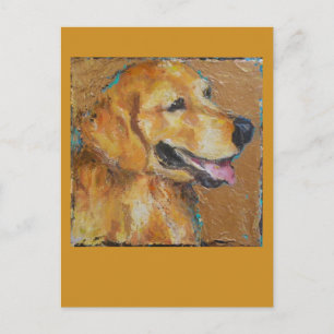 Tarjeta postal de Golden Retriever