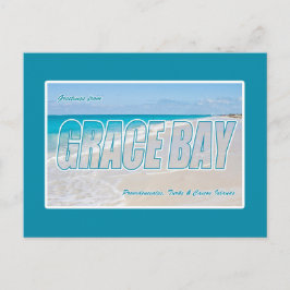 Tarjeta postal de Grace Bay Beach, Islas Turcas y