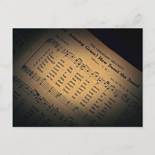 Tarjeta postal de gracia asombrosa (Anverso)