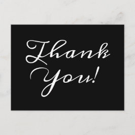 Tarjeta postal de "¡Gracias!" tradicional y clásic