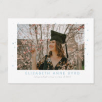 Tarjeta postal de graduación de alcance para las e