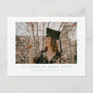 Tarjeta postal de graduación de alcance para las e