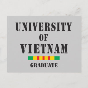 tarjeta postal de graduado de Vietnam con plantill