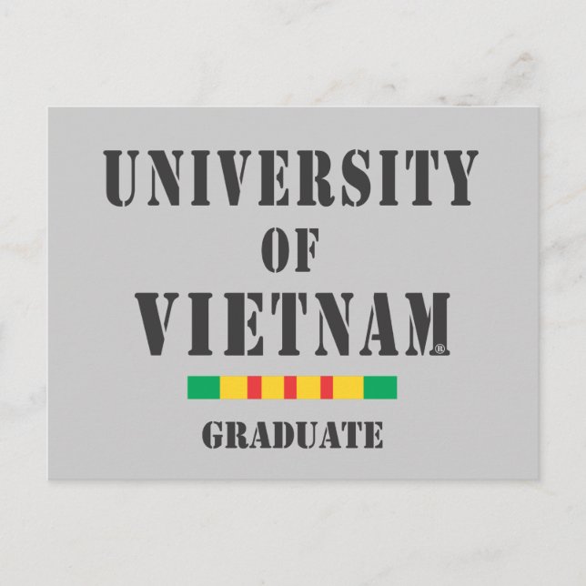 tarjeta postal de graduado de Vietnam con plantill (Anverso)
