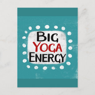 Tarjeta postal de gran energía de yoga