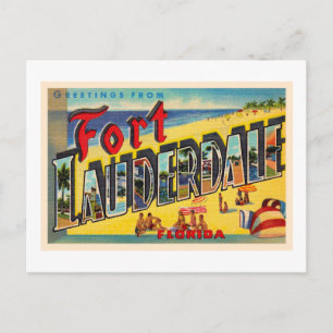 Tarjeta postal de gran letra de Fort Lauderdale Fl
