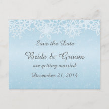 Tarjeta postal de guardado de fecha de copos de ni