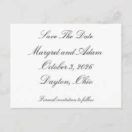 Tarjeta Postal de Guardar la Fecha