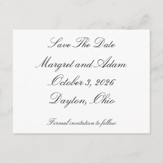 Tarjeta Postal de Guardar la Fecha