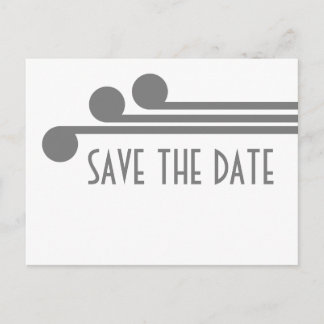 Tarjeta postal de Guardar la Fecha con Deco Chic S