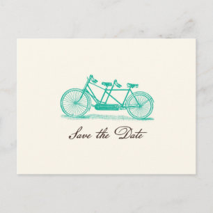 Tarjeta postal de guardar la fecha de bicicleta tá