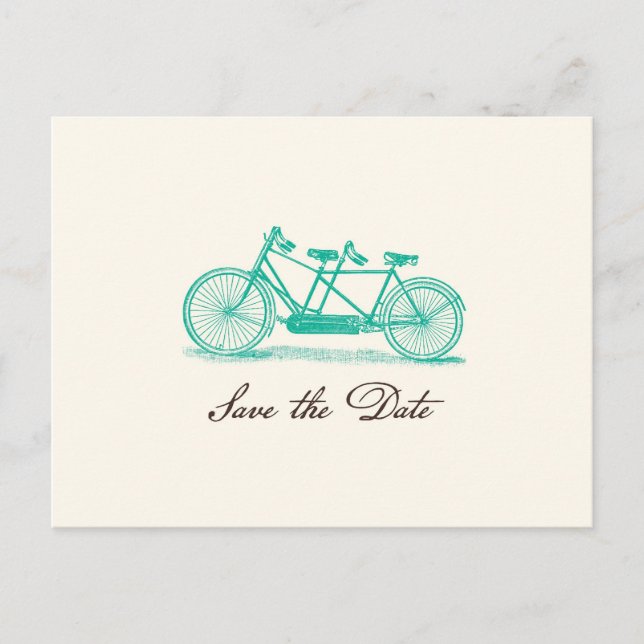 Tarjeta postal de guardar la fecha de bicicleta tá (Anverso)