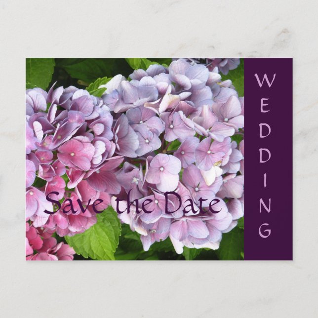 Tarjeta postal de guardar la fecha de boda de Hort (Anverso)