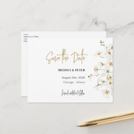 Tarjeta postal de guardar la fecha de floración de