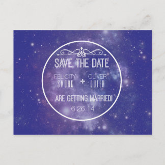 Tarjeta Postal de Guardar la Fecha de la Galaxia